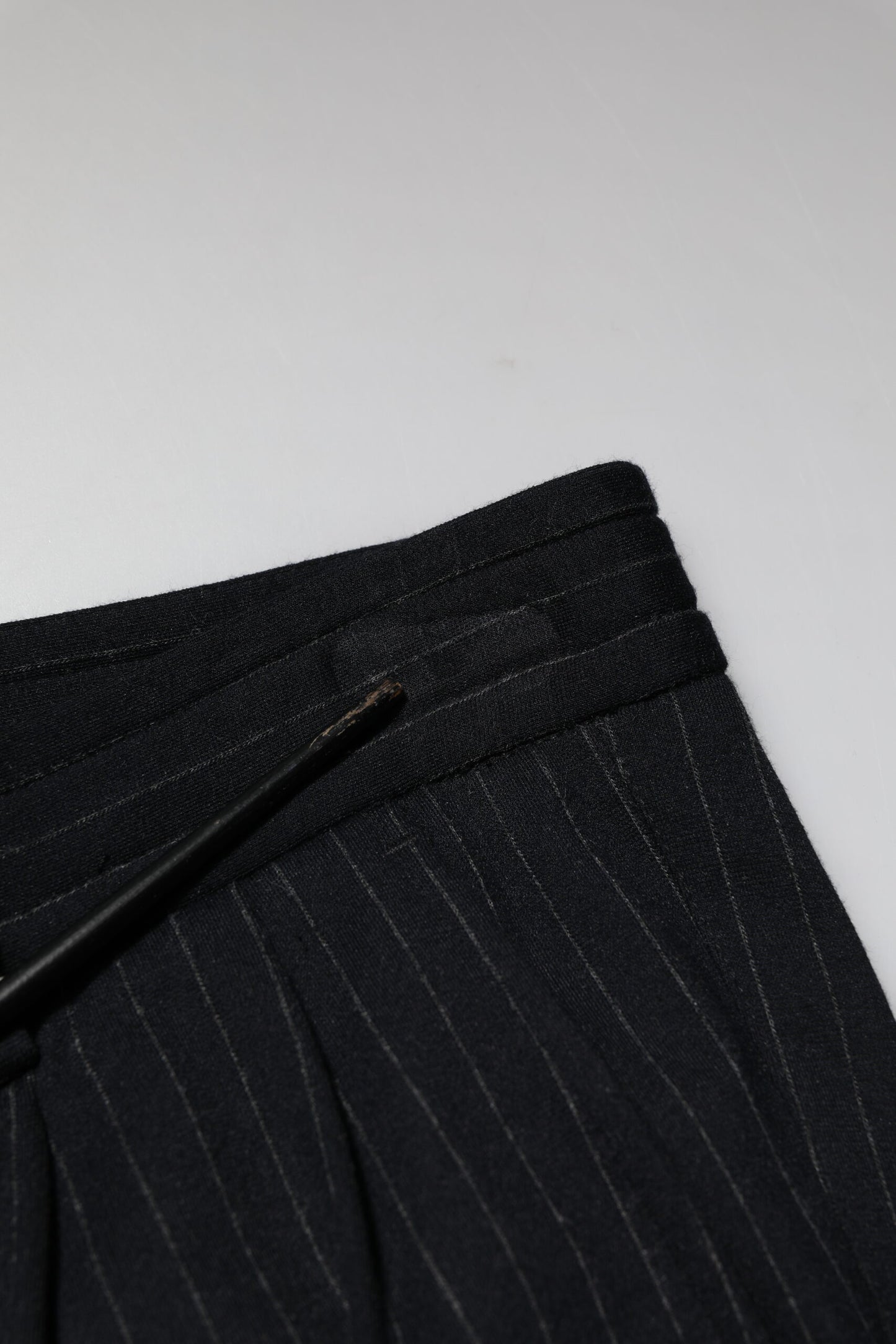Dolce &amp; Gabbana Black Stripes Viscose Skinny Dress Men Pants