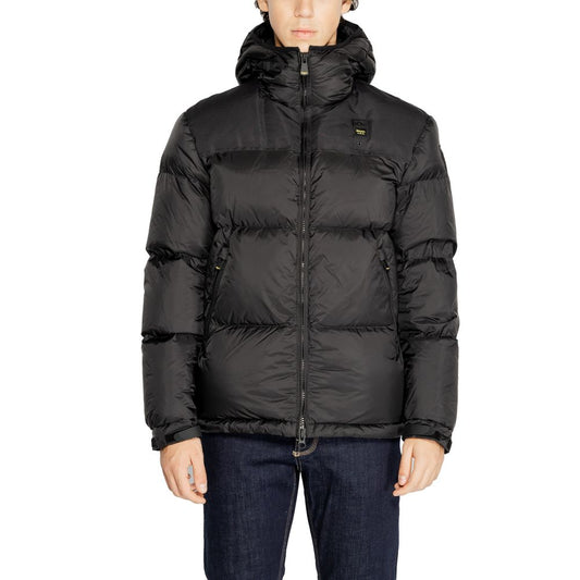 Blauer Black Polyamide Jackets &amp; Coat