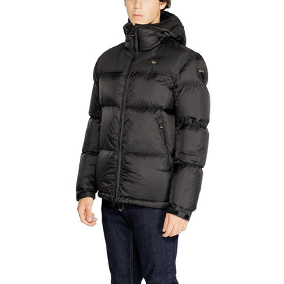 Blauer Black Polyamide Jackets &amp; Coat