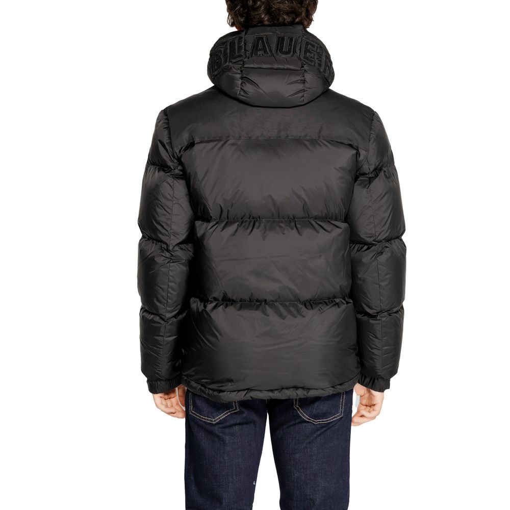 Blauer Black Polyamide Jackets &amp; Coat