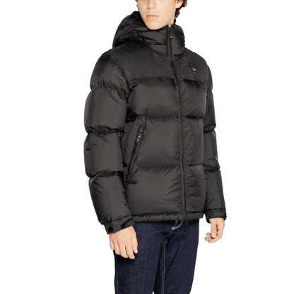 Blauer Black Polyamide Jackets &amp; Coat