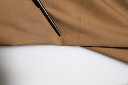 Dolce &amp; Gabbana Brown Cotton Chino Mid Waist Men Jogger Pants