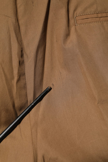 Dolce &amp; Gabbana Brown Cotton Chino Mid Waist Men Jogger Pants