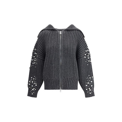 PINKO Rhinestones wool Cardigan by PINKO