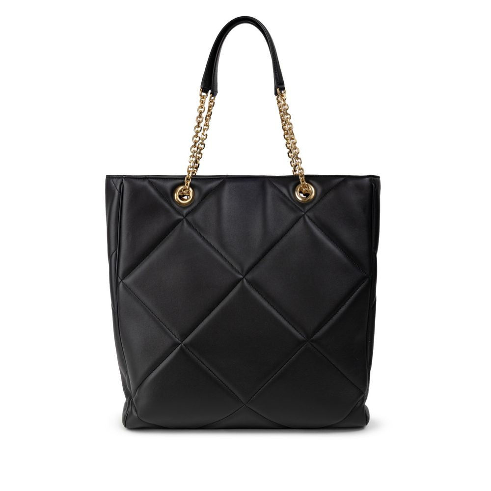 Dolce &amp; Gabbana Black Leather Tote Bag