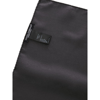 Dolce &amp; Gabbana Gray Silk Pocket Square