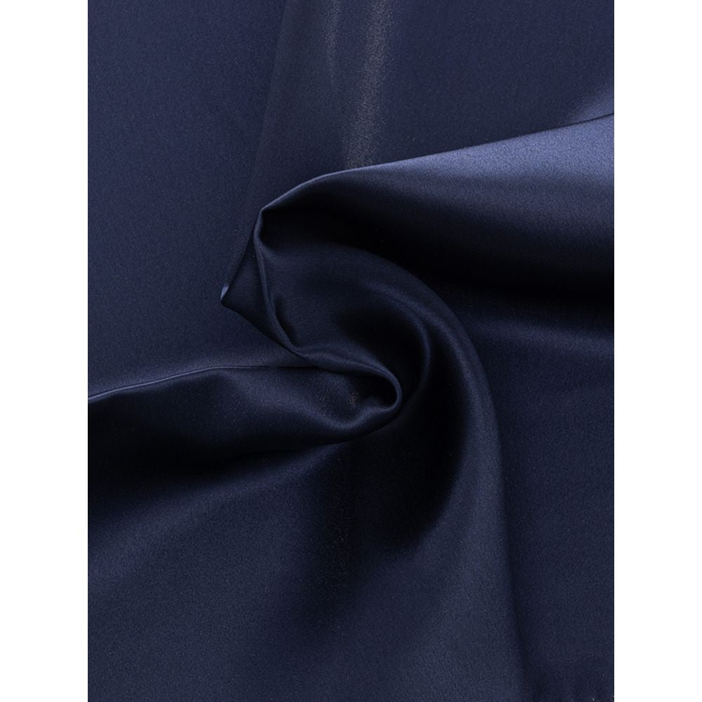 Dolce &amp; Gabbana Blue Silk Pocket Square