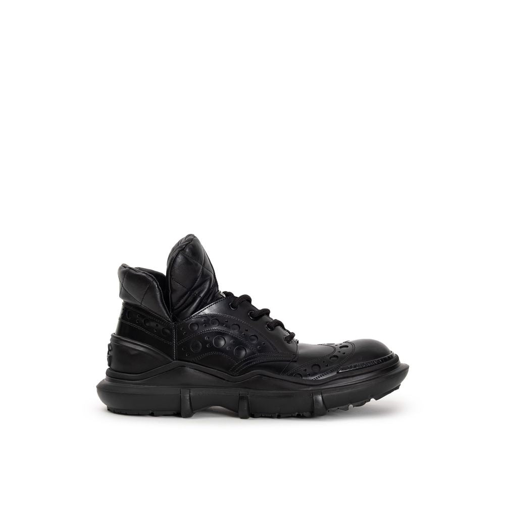 Dolce &amp; Gabbana Black Leather Oxfords And Derby