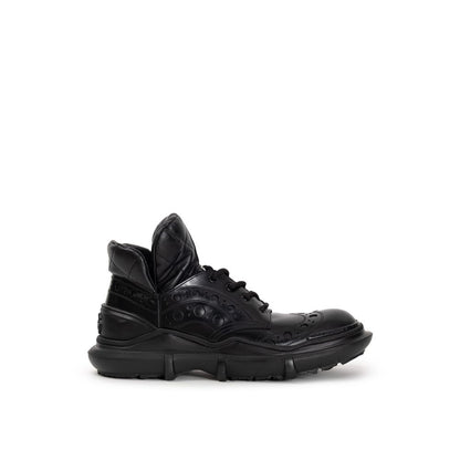 Dolce &amp; Gabbana Black Leather Oxfords And Derby