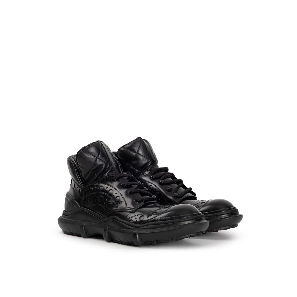 Dolce &amp; Gabbana Black Leather Oxfords And Derby