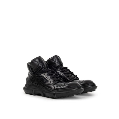 Dolce &amp; Gabbana Black Leather Oxfords And Derby