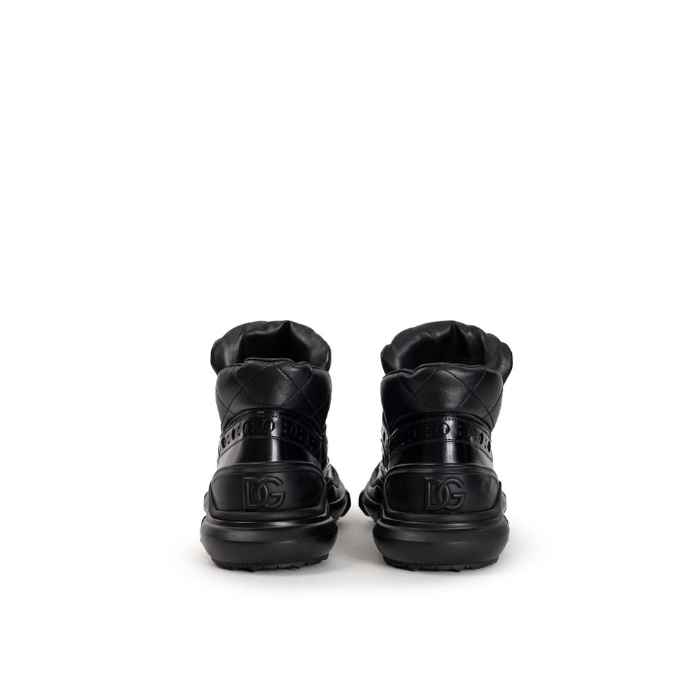 Dolce &amp; Gabbana Black Leather Oxfords And Derby