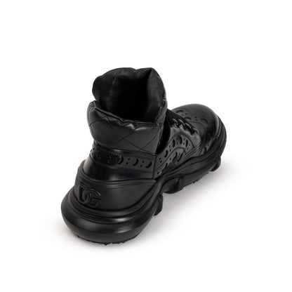 Dolce &amp; Gabbana Black Leather Oxfords And Derby