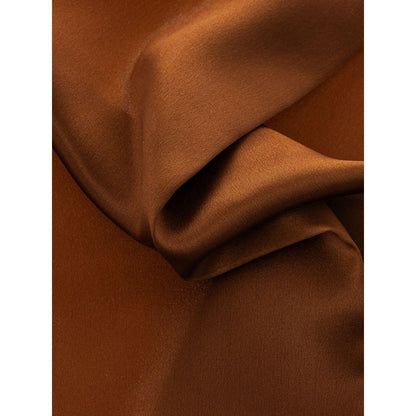 Dolce &amp; Gabbana Brown Silk Pocket Square