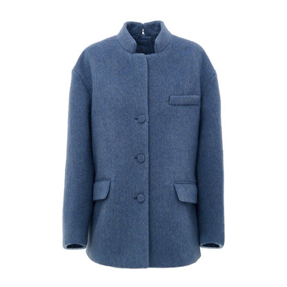 Gucci Light Blue Wool Jackets &amp; Coat