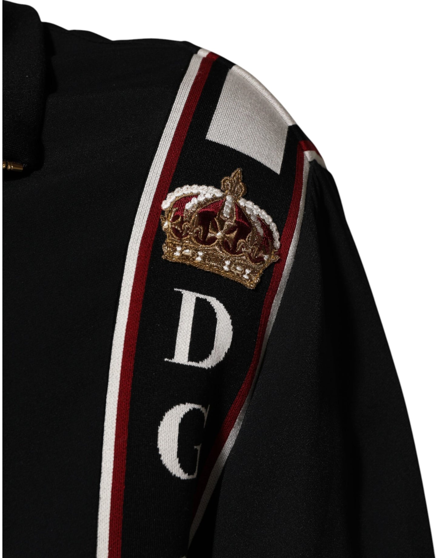 Dolce &amp; Gabbana Black DG King Full Zip Sweatshirt Sweater