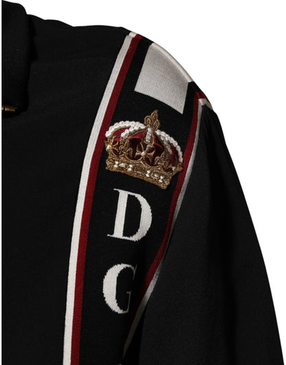 Dolce &amp; Gabbana Black DG King Full Zip Sweatshirt Sweater