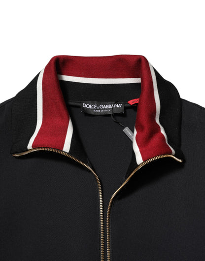 Dolce &amp; Gabbana Black DG King Full Zip Sweatshirt Sweater