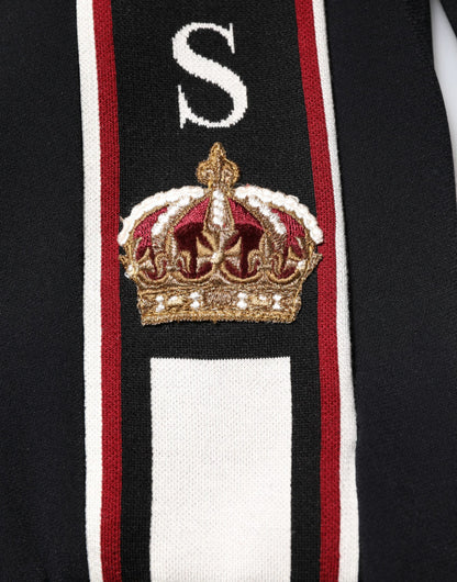 Dolce &amp; Gabbana Black DG King Full Zip Sweatshirt Sweater