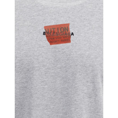 T-shirt avec motif Balenciaga collé au dos