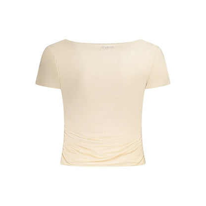 Guess Jeans Pink Modal Tops &amp; T-Shirt