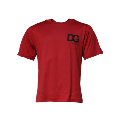 Dolce & Gabbana Red Cotton T-Shirt by Dolce & Gabbana