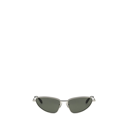 Alexander McQueen Cat Eye Zonnebril Metaal Zilver Sierlijk