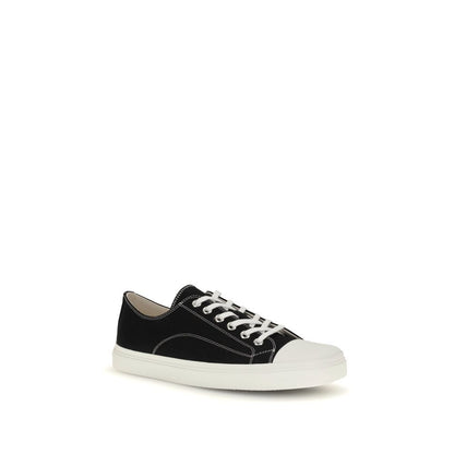 Moschino Canvas Sneakers Cotton Upper Rubber Sole Lace Up
