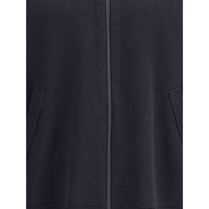 Thom Browne Double Face Full Zip Up Cardigan In Meri