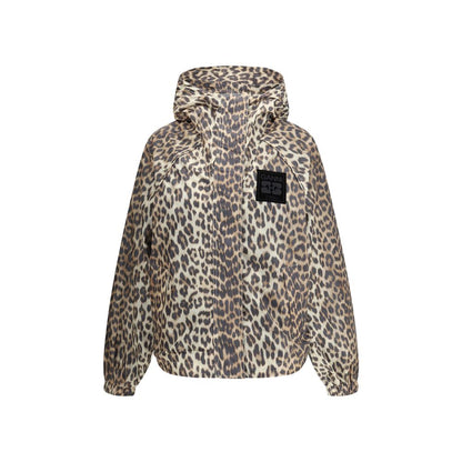 Ganni Leopard Raincoat Jacket