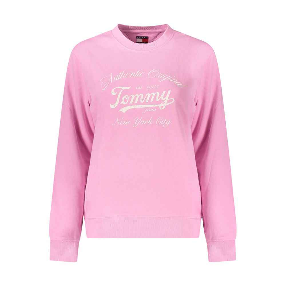 Tommy Hilfiger Katoenen Trui Roze Dames Met Signatuurlogo