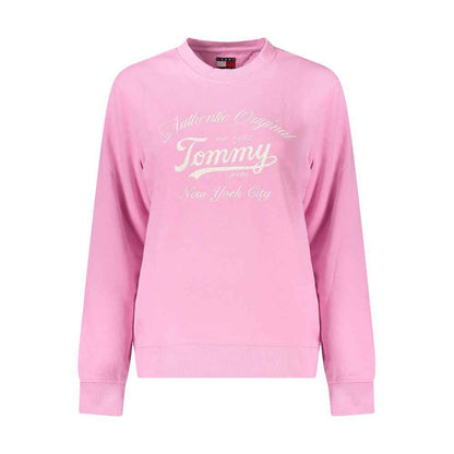 Tommy Hilfiger Katoenen Trui Roze Dames Met Signatuurlogo