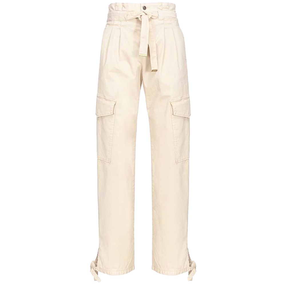 PINKO White Cotton Jeans &amp; Pant