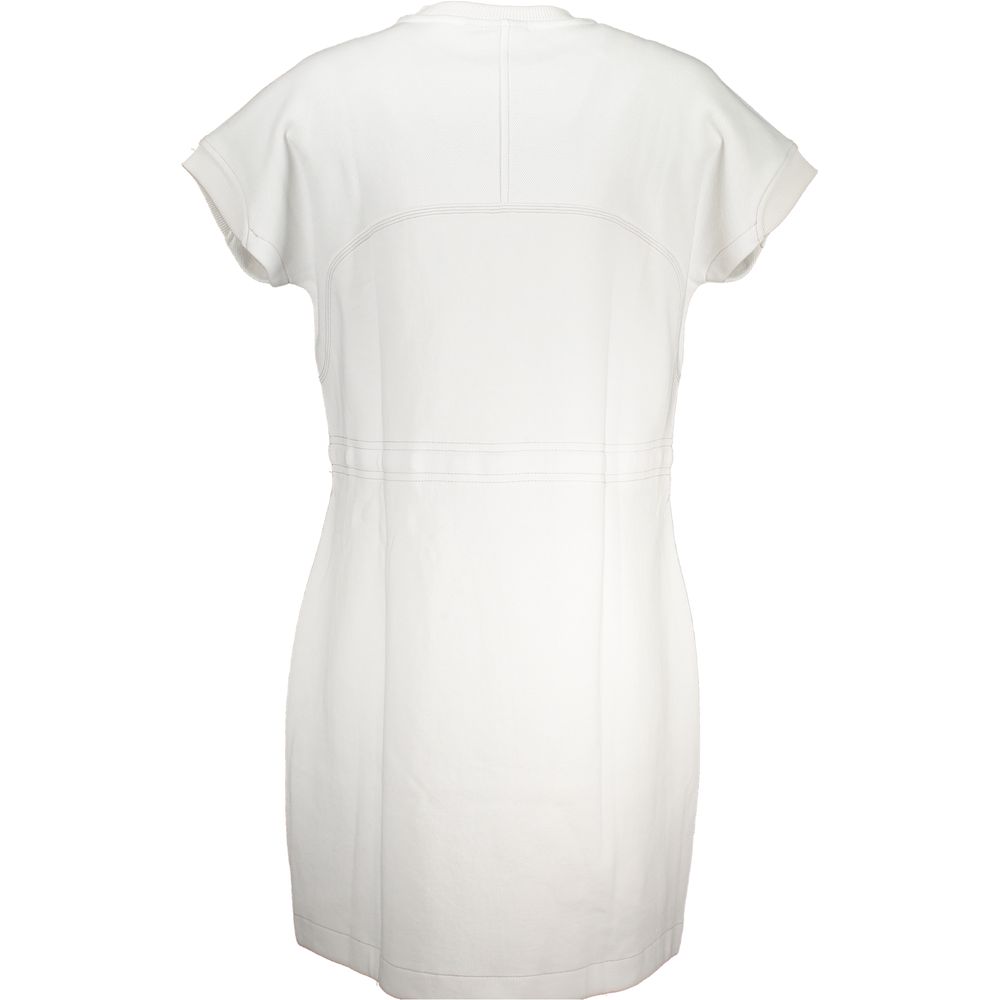 Napapijri White Cotton Dress by Napapijri