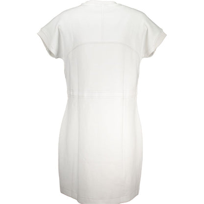 Napapijri White Cotton Dress by Napapijri