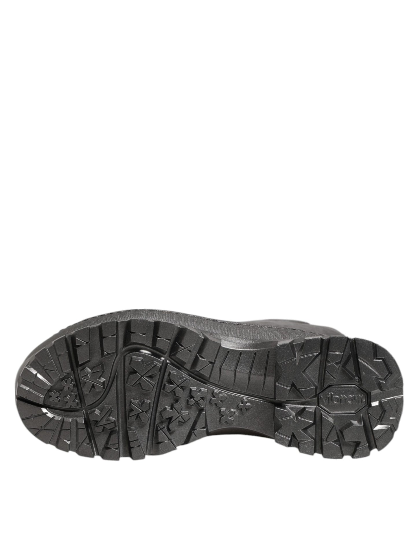 Dolce &amp; Gabbana Black Argento Pull On Rain Boots Shoes