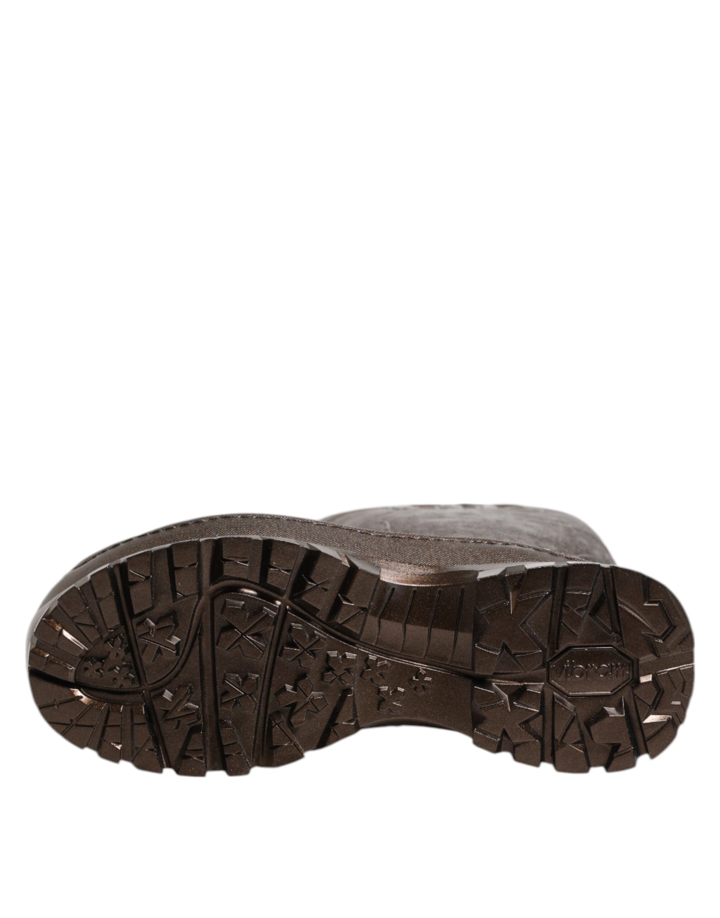 Dolce &amp; Gabbana Metallic Bronze Pull On Rain Boots Shoes