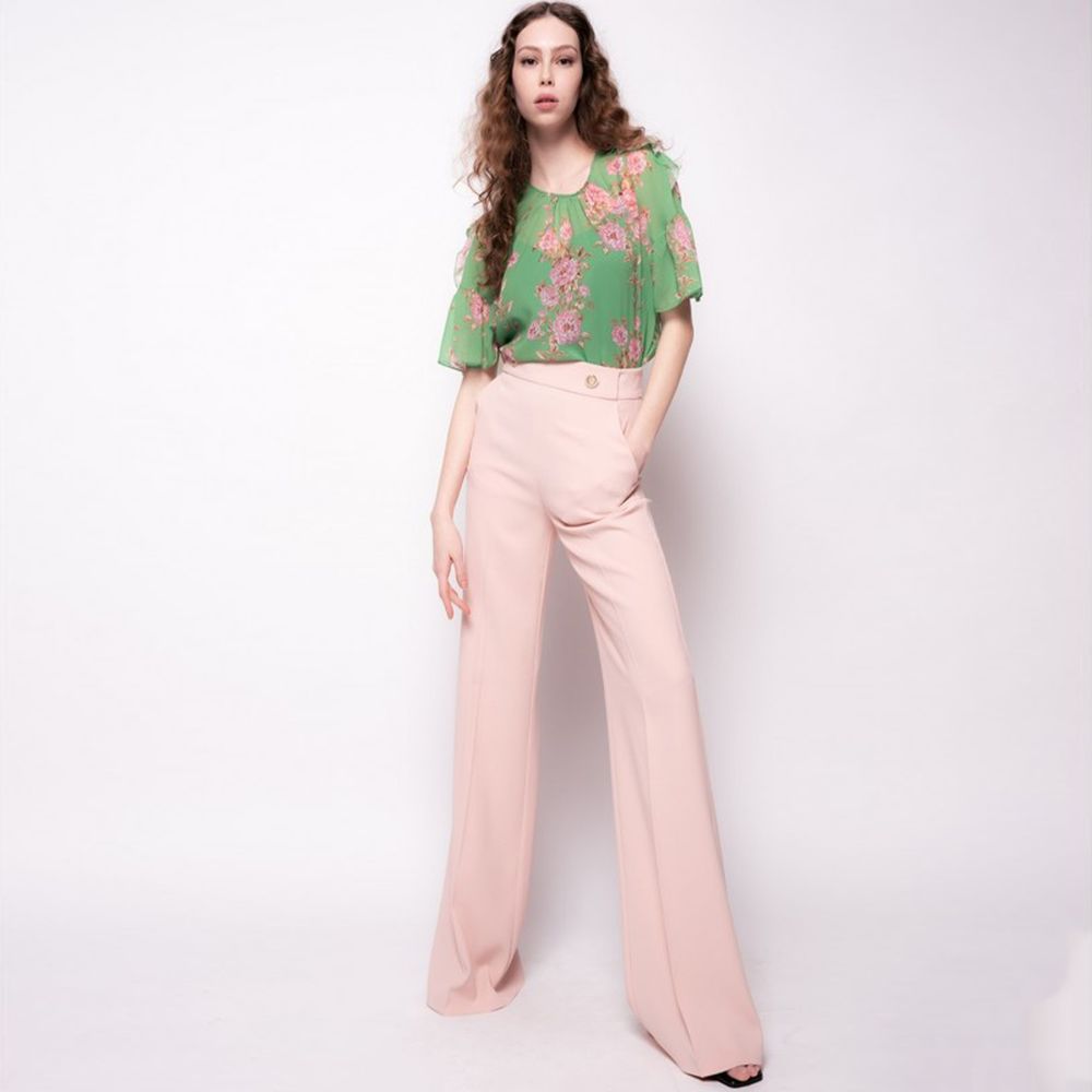 PINKO Pink Polyester Jeans &amp; Pant