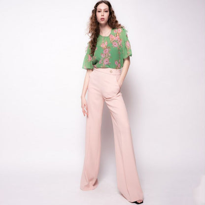 PINKO Pink Polyester Jeans &amp; Pant