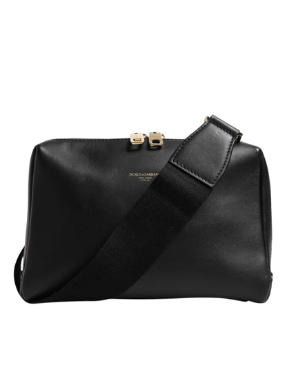 Dolce &amp; Gabbana Black Mediterranean Leather Shoulder Crossbody Bag