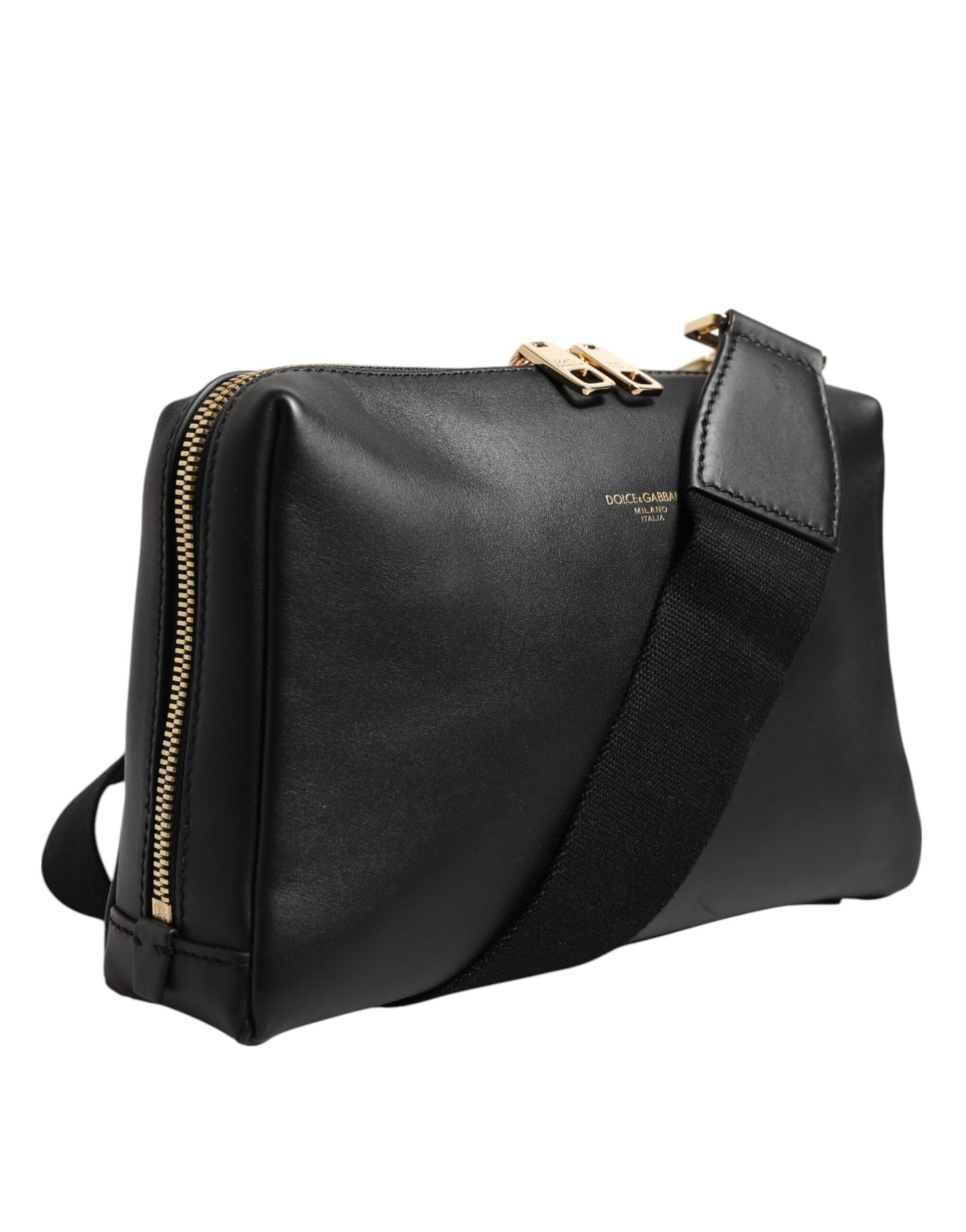 Dolce &amp; Gabbana Black Mediterranean Leather Shoulder Crossbody Bag