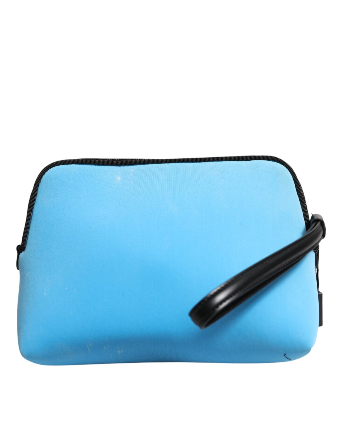 Dolce &amp; Gabbana Blue Nylon DG Logo Print Clutch Zip Pouch Bag