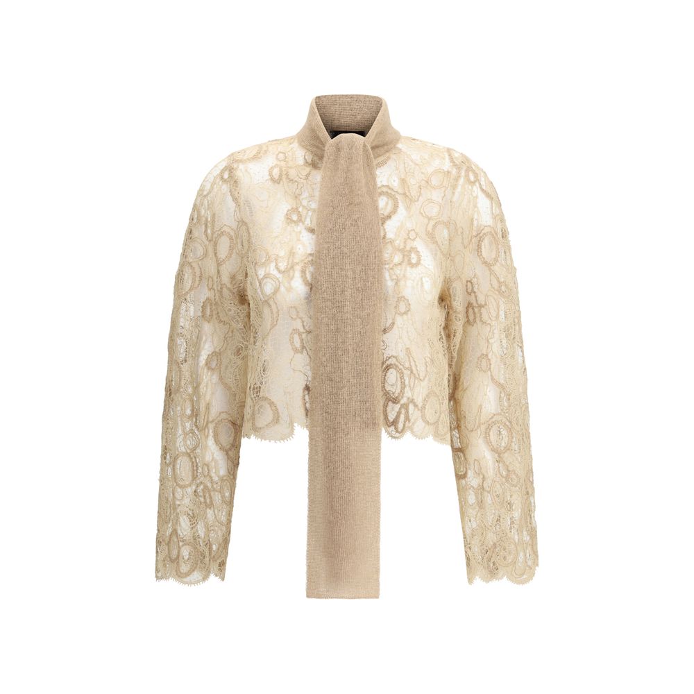 Fabiana Filippi Lace Cropped Shirt