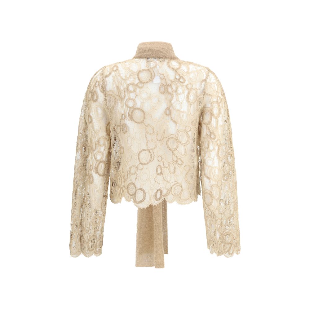 Fabiana Filippi Lace Cropped Shirt