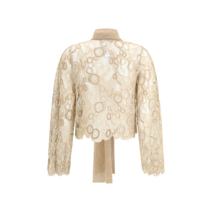 Fabiana Filippi Lace Cropped Shirt