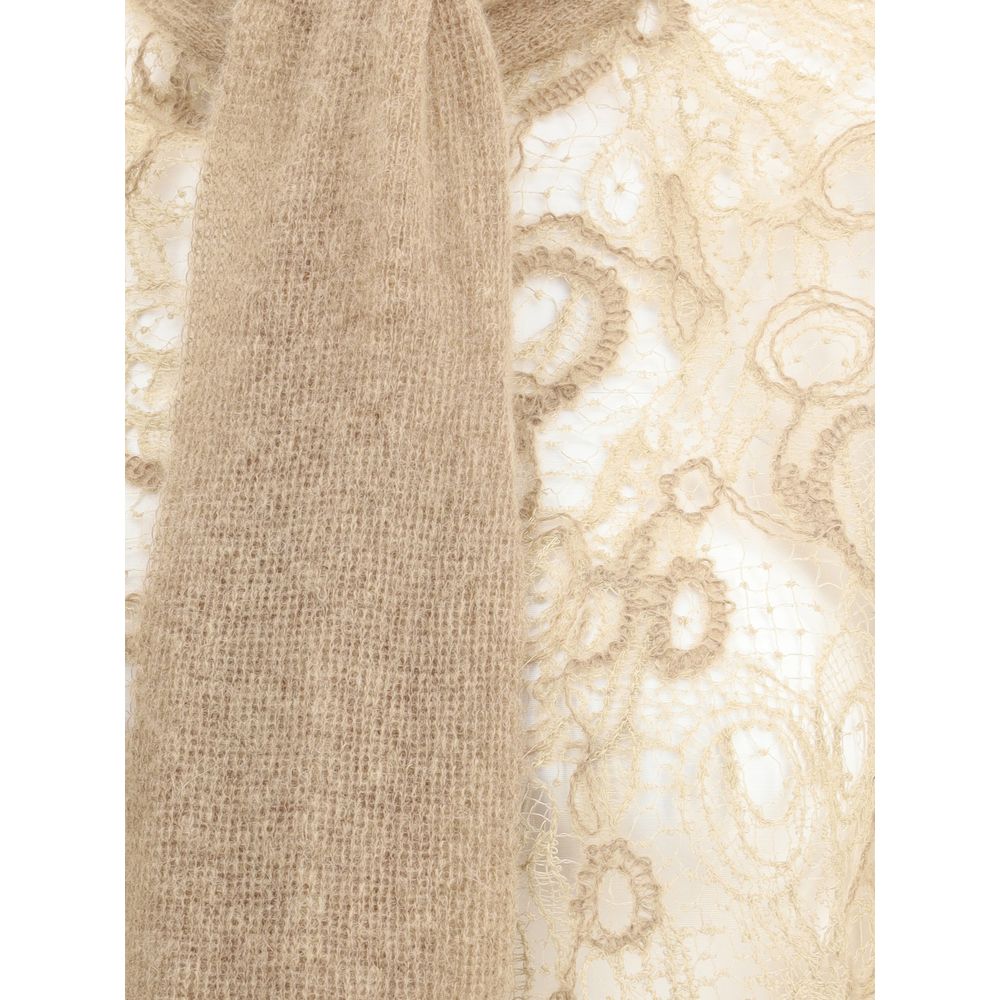 Fabiana Filippi Lace Cropped Shirt