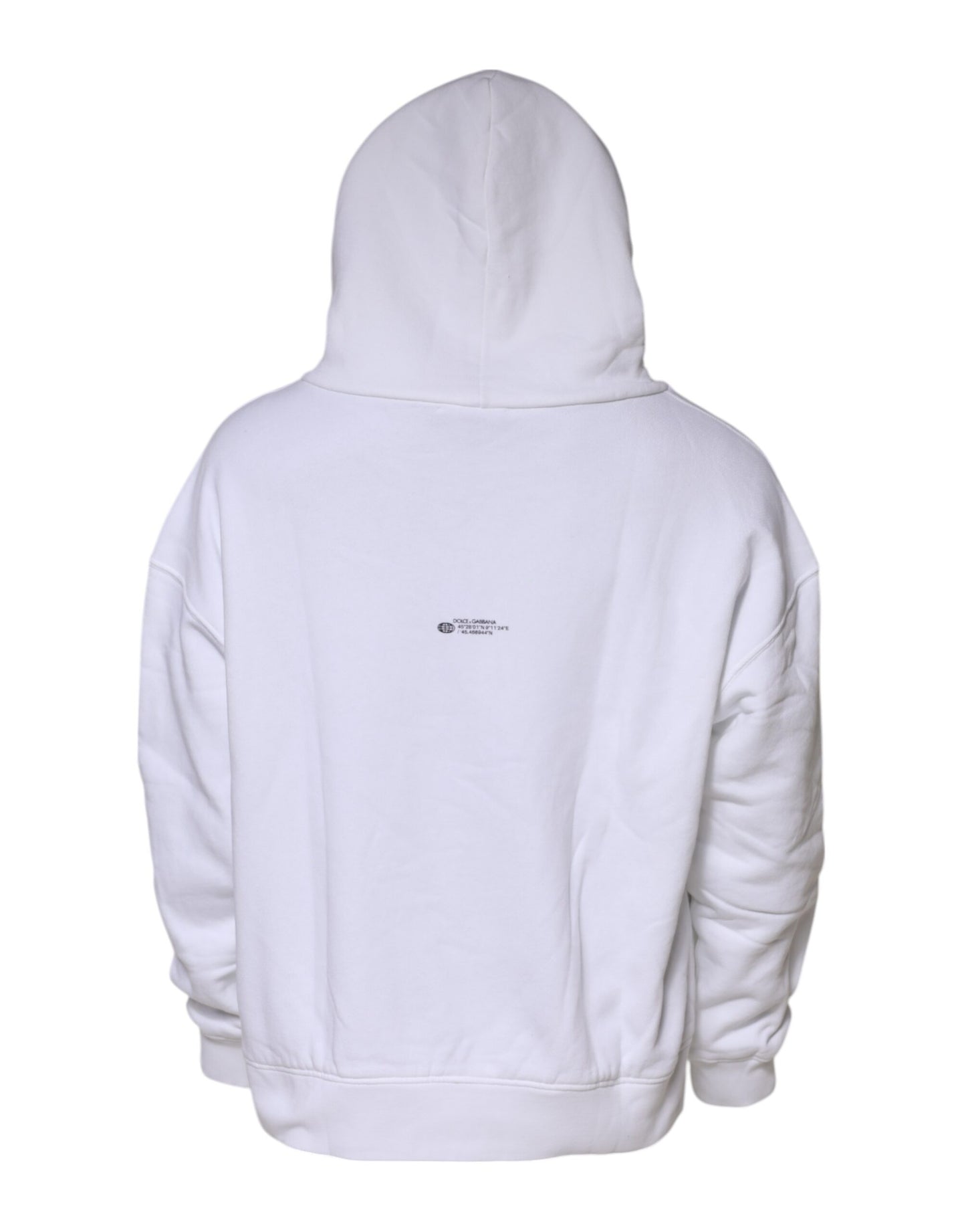 Dolce &amp; Gabbana White DG Vib3 Hooded Men Sweatshirt Sweater
