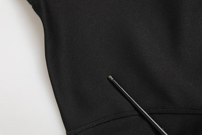 Dolce &amp; Gabbana Black Polyester Turtleneck Pullover Sweater