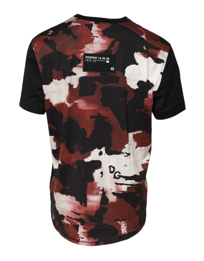 Dolce &amp; Gabbana Multicolor Camouflage Crew Neck T-shirt