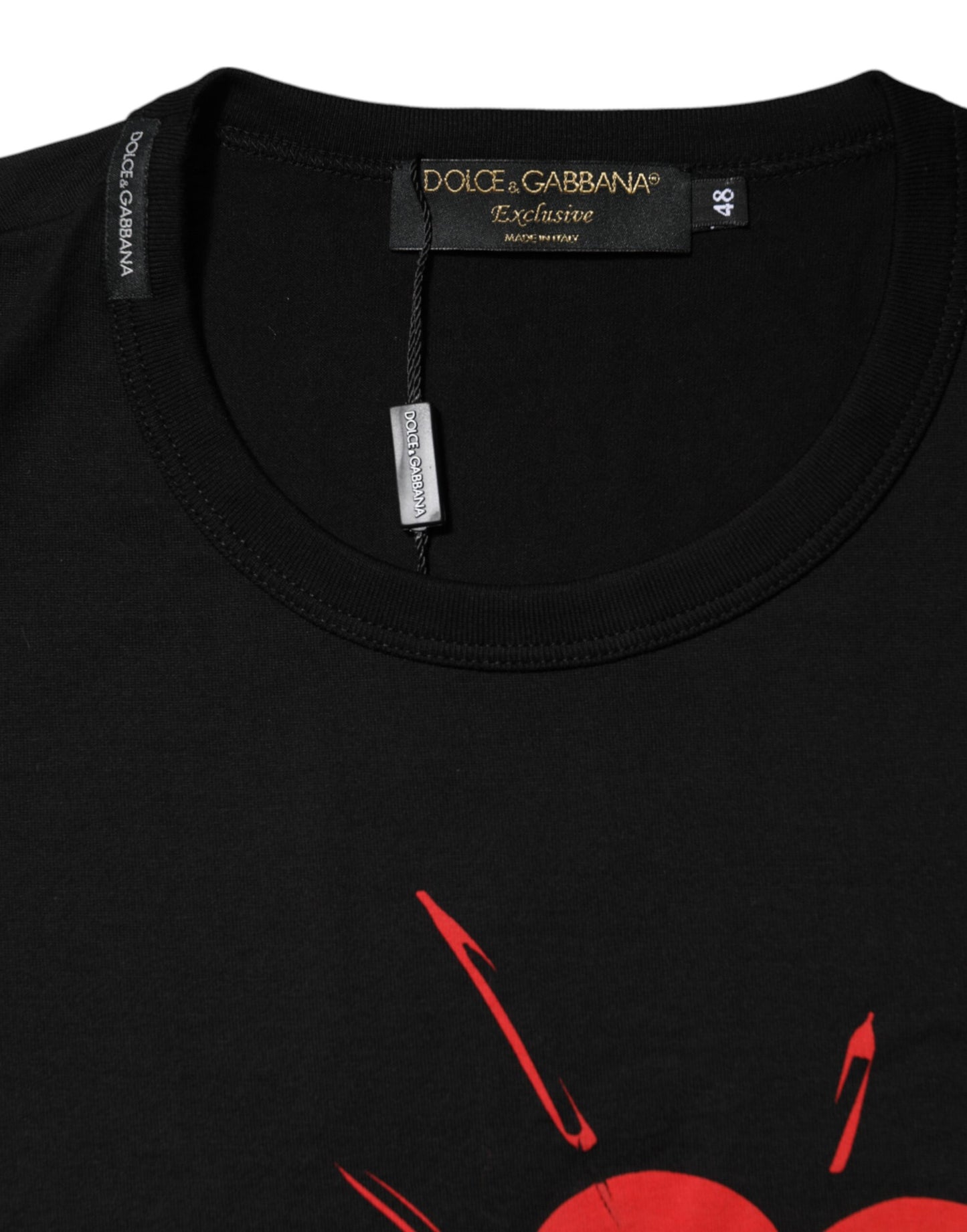 Dolce &amp; Gabbana Black #DGLovesDubai Cotton Crew Neck T-shirt